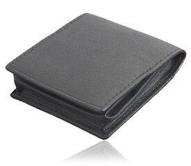 Marib select 本革 ミニ 小銭入れ BOX型 コインケース 山羊レザー ブラック メンズ 男性用 紳士 c523