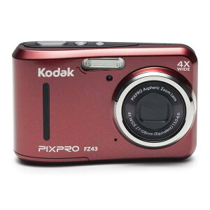 Kodak PIXPRO Friendly Zoom FZ43 16 MP Digital Camera with 4X Optical Zoom and 2.7 LCD Screen (Red) by Kodak