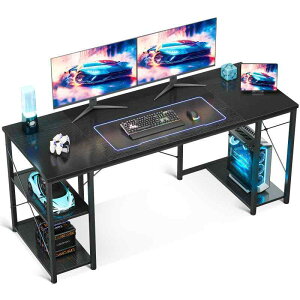 AODK �Q�[�~���O�f�X�N ��120/140/160cm �������b�NCPU�X�^���h�t�� gaming desk ���E����ւ��Ή� �������