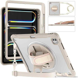 GOOVEN iPad Air 13�C���`2025/2024�iM3 M2�j�p�P�[�X 360°��]�x���g ���|�� �V�����_�[ �y���V�� ���[ iPad Pro12.9�C���` �� 6 5 4 3 ����p�P�[�X �ϏՌ� �w�ʔ����� �J�o�[ �c�u�� ���u�� �X�^