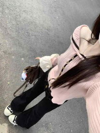 ニット レディース 秋冬 セーター カーディガン セーラーカラー オフショルダー トップス 長袖 上着 羽織り ピンク系 かわいい 萌え系 ゆったり 体型カバー 着痩せ 細見え 伸縮性 柔らかい 暖かい 保温性 ケーブル編み 重ね着風 カジュアル 普段使