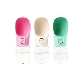 ペットウォーターボトル 300ml ペット用水飲みボトル 携帯用水筒 犬用グッズ 猫用グッズ 散歩グッズ お出かけグッズ ワンタッチ給水 コンパクト 軽量 漏れ防止 シリコン製 ステンレス製 小型犬 中型犬 大型犬 子犬 猫 旅行 熱中症対策 ペット用品