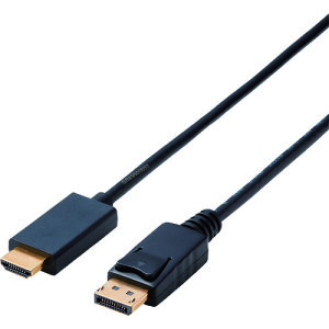 �I�����W�u�b�N �g���X�R���R ELECOM�@DisplayPort�pHDMI�ϊ��P�[�u�� CACDPHDMI20BK 1058