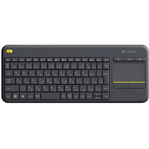 �I�����W�u�b�N �g���X�R���R Logicool�@���C�����X�@�^�b�`�L�[�{�[�h�@k400�@Plus�@�u���b�N K400PBK 8958