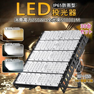 30Zbg LED 250W 50000LM Ɩ LEDCg LEDƓ O IP65 y1Nۏ؁zho h px dF F F Op Lp120x LEDRZg OŔƖ Ɩp LvƖ 