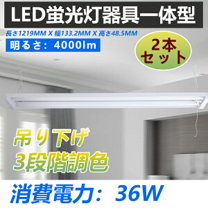 2Zbg ledx[XCg 40W^ 2 3iKF 8000lm 40`u×2 txm^ LEDu ̌^ 40w ̌^Ɩ V䒼t^ ǌu ^ LEDƖ ledu 1219mm x[X