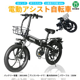 2025 公道走行可能 免許不要 電動折りたたみ自転車 折りたたみ 20インチ 軽量 自転車 アシスト自転車 E-Bike 20インチ 外装7段 最大走行距離80km 36V14Ah大容量バッテリー 最大続行距離80km 極太タイヤ 20*3.0 防水IP54 350W高速ブラシレスモーター 耐荷重150kg 通勤用