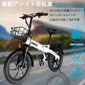 2026�N�ŐV���f�� �y���[�\�z �^���F��l�� 20�C���` FLYFISH �d���A�V�X�g���]�� �����\ 2way���[�h �d�� �܂肽���ݎ��]�� ���]�� �ő呱�s����80km ���]�� �d�� �܂肽���� 14Ah 350W �܂���