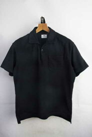 ユニクロ × エンジニアードガーメンツ UNIQLO × Engineered Garments オーバーサイズポロシャツ【S】【古着】【中古】【メンズ】【男性】【レディース】アメカジ 半袖シャツ 黒 無地 開衿 オープンカラー 341-421927