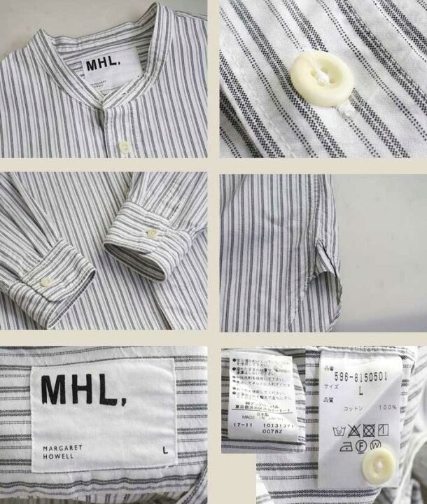 楽天市場】MHL. 長袖シャツ メンズ マーガレット ハウエル バンド 