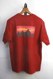 パタゴニア Tシャツ【中古】【メンズ】アメリカ製 patagonia バックロゴ 【M】【古着】【レディース】【男性】ティーシャツ アメカジ アウトドア キャンプ トレッキング 登山 トレーニング マラソン ジム made in USA