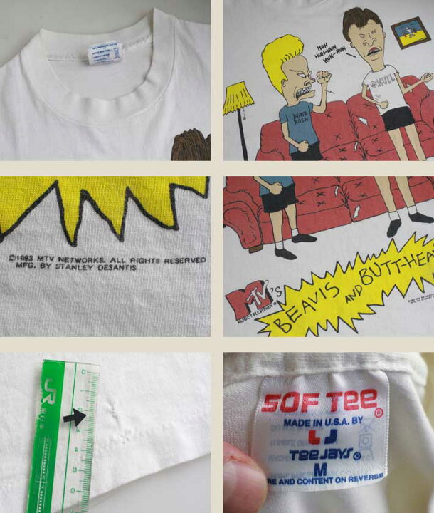 楽天市場】希少 1993年製 MTV ビーバス アンド バットヘッド Tシャツ 