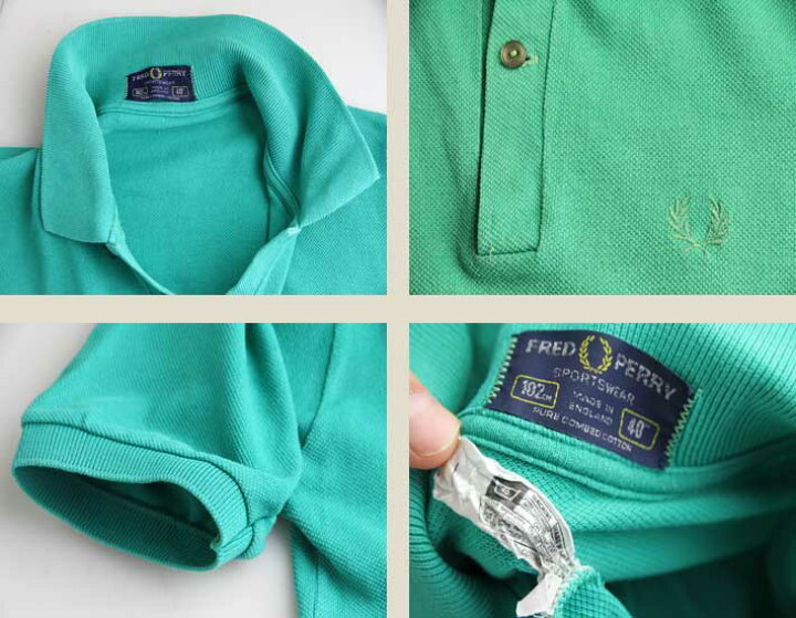 楽天市場】フレッドペリー FRED PERRY ポロシャツ 英国製 90年代【40 