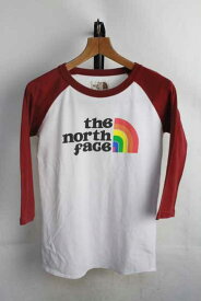 ノースフェイス ベースボール Tシャツ レディース THE NORTH FACE【M】Rainbow 3/4 Tee Women’s【古着】【中古】【女性】ATW32010 アウトドア キャンプ トレッキング 登山 バーベキュー アメカジ【メンズ】