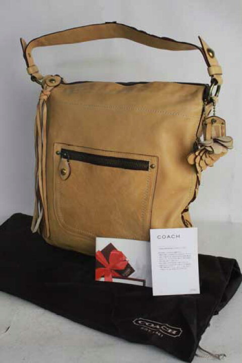 楽天市場】コーチ バッグ【中古】【レディース】COACH 花チャーム付き 