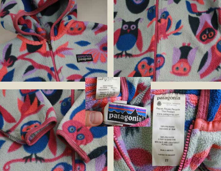 楽天市場】パタゴニア フリース キッズ patagonia 総柄 ジャケット【2T 