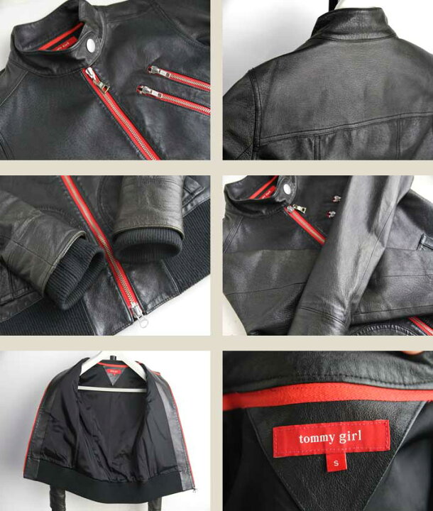 楽天市場】シングルライダース レザージャケット トミーガール 