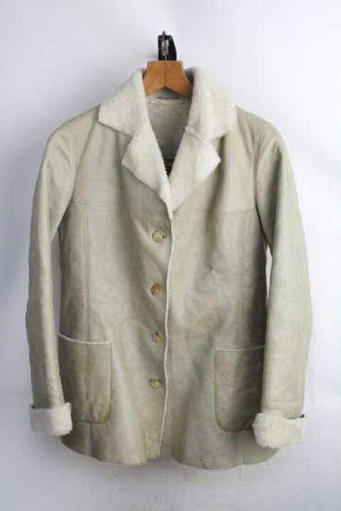 楽天市場】ムートン ジャケット レディース 中古 イタリア製 Shearling 