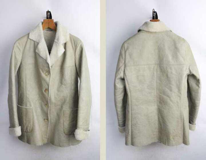 楽天市場】ムートン ジャケット レディース 中古 イタリア製 Shearling 