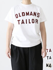 OLDMAN'S TAILOR OMTフロッキープリントショートスリーブTEE [m1237]