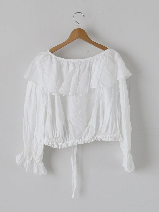 楽天市場】enrica コットンフリルブラウス [BLOUSE141] : クレエ 楽天 