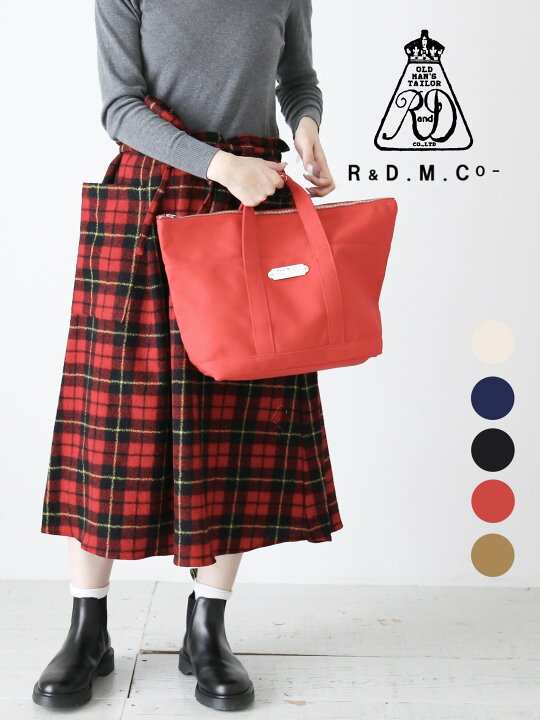 楽天市場】R&D.M.Co- トートバッグ(S・ファスナー付き) [6743 