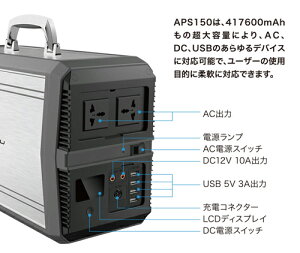 楽天市場 3 4 3 11はエントリー 3点以上購入でp10倍 サンズ ポータブル電源 Aps150 車中泊 キャンプ等のアウトドア 停電 防災グッズ 発電機 モバイルバッテリー Ac 1500w Dc Usb出力 純正弦波 非常用電源 大容量 リチウム 充電器 家庭用蓄電機 Pse認証済 クレール 楽天市場 3 4 3 11はエントリー 3点以上購入でp10倍 サンズ ポータブル電源 Aps150 車中泊 キャンプ等のアウトドア 停電 防災グッズ 発電機 モバイルバッテリー Ac 1500w Dc Usb出力 純正弦波 非常用電源 大容量 リチウム 充電器 家庭用蓄電機 Pse認証済 クレール