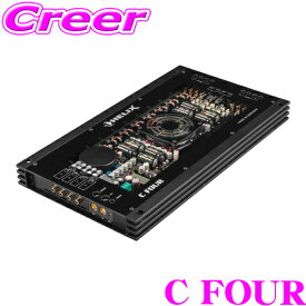 【抽選で最大77,777ポイント当たる！確率1/4】ヘリックス C FOUR パワーアンプ 150W × 4ch 9.0V～16.0V Butterworth 12dB/oct 内蔵クロスオーバー搭載 ナチュラルサウンド AB級アンプ フローティング入力回路 HDMスロット アイドリングストップ対応