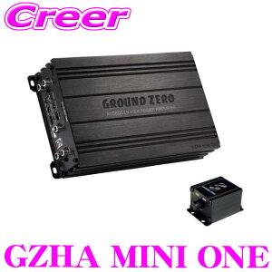 GROUND ZERO 1ch �p���[�A���v GZHA MINI ONE Class-D �����[�g�x�[�X�R���g���[���[�t�� �I�[�f�B�I �X�s�[�J�[