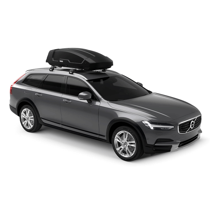 THULE ルーフボックス シルバー　釣り　アウトドア　スノーボード　海 THULE ルーフボックス シルバー 釣り アウトドア スノーボード 海