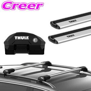 THULE �X�[���[ ���[�t�L�����A��t3�_�Z�b�g �����Z�f�X�E�x���c X247�n GLB�N���X ���[�t���[���t�p �t�b�g 7204 & �E�C���O�o�[�G�b�W 7213 + 7213 �Z�b�g