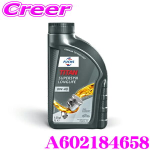 �y���I�z�ő�5��pt����ɍ��،i�i�I���r���[�Ŋm��UPFUCHS �t�b�N�X A602184658 TITAN SUPERSYN LONGLIFE 100%���w������ �G���W���I�C�� SAE:0W-40 API:SN ACEA:A3/B4 ���e��1L �y���F �x���cMB229.5/PORSCHE A40/VW 502 00&
