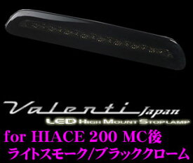 ＼クレール限定!!／【6/4～6/10 3点以上購入でP10倍】 ヴァレンティ HT200ACE-SB-1 ジュエルLEDハイマウントストップランプ 200系 ハイエース レジアスエース(H24.5～)用 【3型後期/4型/5型/6型に適合 17LED ライトスモーク/ブラッククローム】