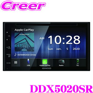 PEbh DDX5020SR 6.8V^ ^b`pl WVGAj^[ XeAOR USB~[O Ή BluetoothV[o[ MP3 WMA AAC WAV FLAC Ή DVD CD USB iPod Phone Apple CarPlay Android Auto Xe nY