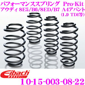 �y18������z�S�iP2�{�ȏ� Eibach �A�C�o�b�n ���[�_�E���T�X�y���V�����L�b�g �A�E�f�B 8E5 / B6 / 8ED / B7 A4�A�o���g�p (1.9 TDI ��) Pro-Kit �v���L�b�g 10-15-003-08-22 ��䕪�Z�b�g �_�E���� F 30mm R 30mm