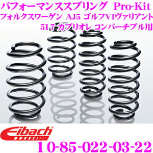 Eibach �A�C�o�b�n ���[�_�E���T�X�y���V�����L�b�g �t�H���N�X���[�Q�� AJ5 �S���tVI���@���A���g/517 �S���tVI �J�u���I���p Pro-Kit �v���L�b�g 10-85-022-03-22 ��䕪 �_�E���� F 25�`30mm R 30mm