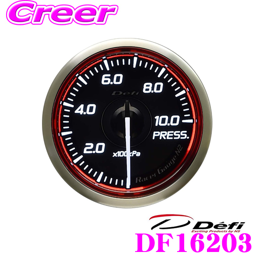 Defi デフィ 日本精機 DF16203 Racer Gauge N2 レーサーゲージ N2  RED レーサーゲージ レッドモデル 圧力計