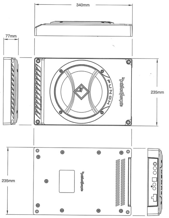 楽天市場】RockfordFosgate ロックフォード JPS-100-8 最大出力100W 