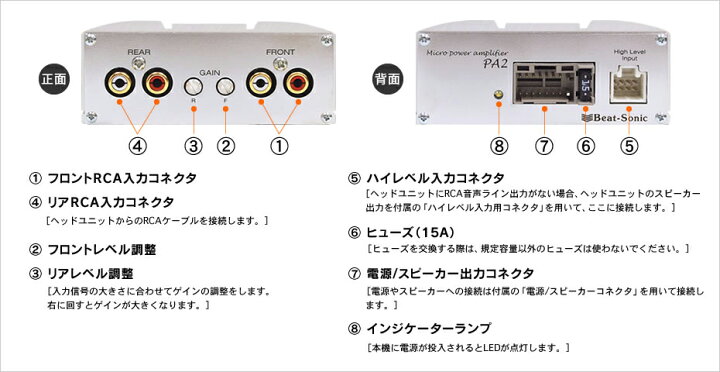 楽天市場】ビートソニック PA2H1 ホンダ 純正ナビ 24ピンカプラー 専用 