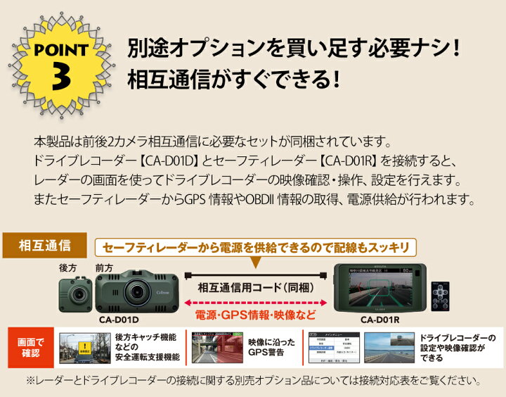 楽天市場】セルスター × DAMD ドライブレコーダー & レーダー探知機 + 