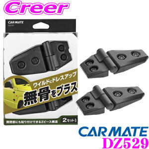 カーメイト アウターヒンジ DZ529無骨をプラス ドレスアップパーツ2個入り
