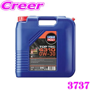 _˓IقڑSiyP10{z 30^ LIQUI MOLY L 3737 GWIC 0W-30 20L 20bg TOP TEC 4310 gbvebN 4310 K\EfB[[p