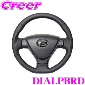 REAL レアル DIALPBRD DIA-LPB-RD ステアリング トヨタ S321M S331M ピクシス バン / ダイハツ S321V S331V ハイゼット カーゴ 等用 オリジナルシリーズ オールレザー(レッドステッチ) スタンダードレザー ベースボールステッチ ハンドル