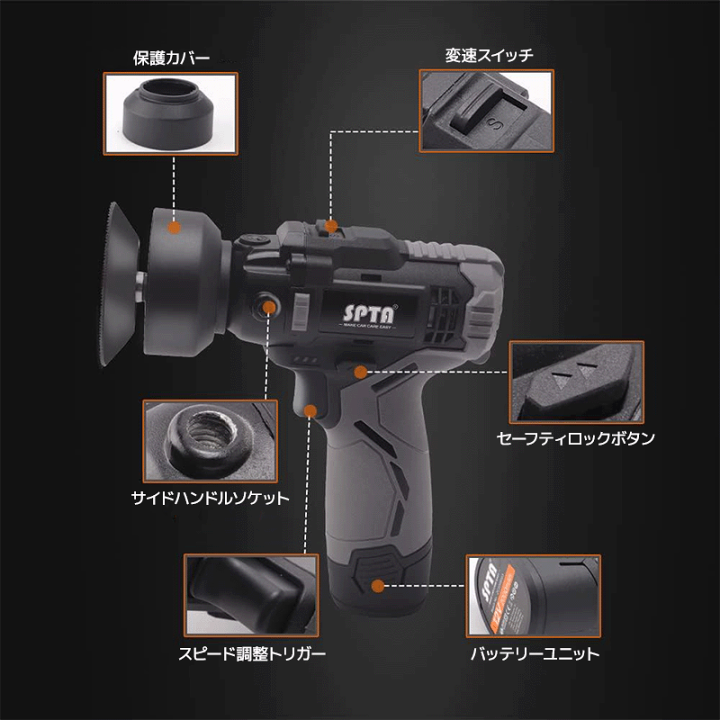 楽天市場】【正規代理店】 SPTA シングルポリッシャーセット 1インチ 2