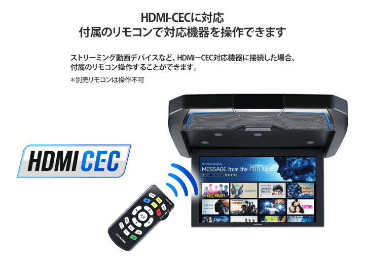 楽天市場】アルパイン RXH12Z-LBS-B 天井取付け型 12.8型 WXGA クリア 
