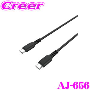 _20l1l^5,000ptȂɁIy1920`zJV AJ-656 USB[dP[u 1.2m C-C VR[ ubN 120cm Type-C USB-CΉ ed20V 3A