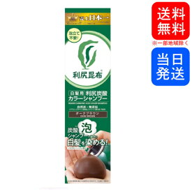 【複数購入 割引クーポン配布中】利尻炭酸カラーシャンプー 180g ブラック / ダークブラウン