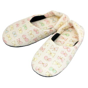 スリッパ こども 子供用バブーシュ 13cmまで 日本製 消音 洗える 電車 くじら リボン 滑り止め底