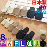 スリッパ 洗える ソフトモール 8サイズ 約14cm～約29cmまで 子供 Mサイズ Lサイズ LLサイズ 日本製 静音 …