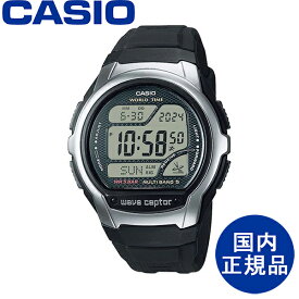 CASIO カシオ 国内正規品 腕時計 wave ceptor ウェーブセプター 電波時計 メンズ ブラック【WV-58RD-2AJF】